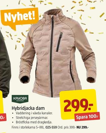 Jula Hybridjacka dam erbjuda