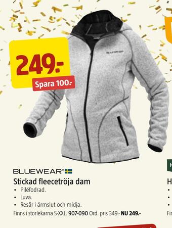 Jula Stickad fleecetröja dam erbjuda