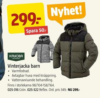 Jula Vinterjacka barn erbjuda