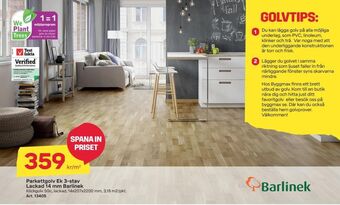 Byggmax Barlinek parkettgolv erbjuda