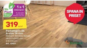Byggmax Barlinek parkettgolv erbjuda
