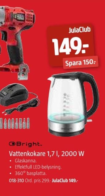 Jula Bright lightning vattenkokare erbjuda