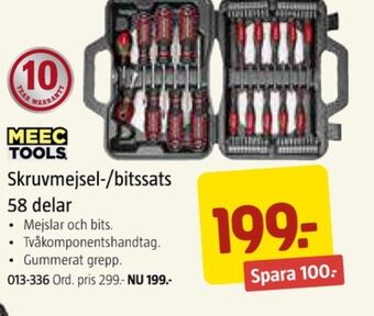 Jula Meec tools skruvmejslar erbjuda