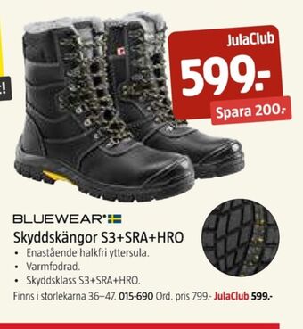 Jula Bluewear säkerhetsskor erbjuda
