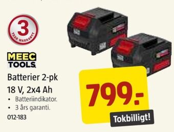 Jula Meec tools batteri erbjuda