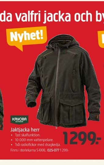 Jula Kayoba jaktjackor erbjuda