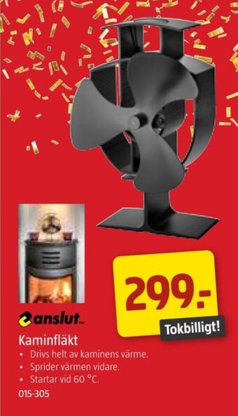 Jula Anslut kaminfläkt erbjuda