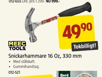 Jula Meec tools snickarhammare erbjuda