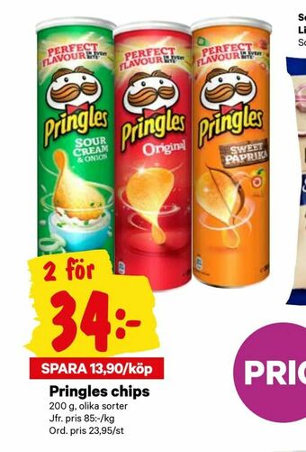 City Gross Pringles chips erbjuda