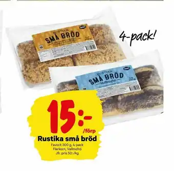Rustika små bröd