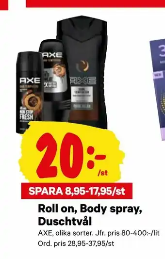 City Gross Roll on, Body spray, Duschtvål erbjuda