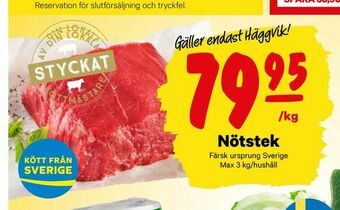 City Gross Nötstek erbjuda