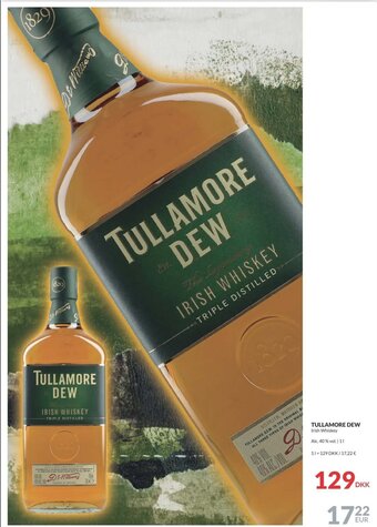 Nielsen Discount TULLAMORE DEW Irish Whiskey erbjuda