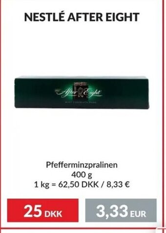 Nielsen Discount NESTLÉ AFTER EIGHT Pfefferminzpralinen erbjuda