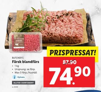 Lidl Färsk blandfärs erbjuda