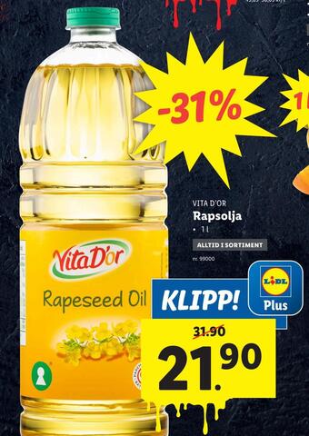 Lidl Rapsolja erbjuda