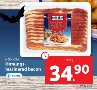 Lidl Honungsmarinerad bacon erbjuda