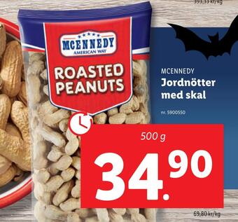 Lidl Jordnötter med skal erbjuda