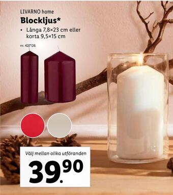 Lidl Blockljus erbjuda