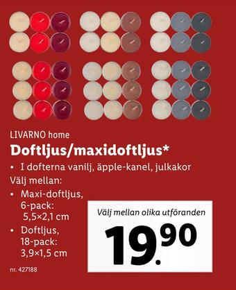 Lidl Doftljus/maxidoftljus erbjuda