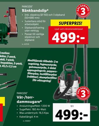 Lidl Våt-/torrdammsugare erbjuda