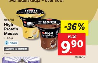 Lidl High protein mousse erbjuda