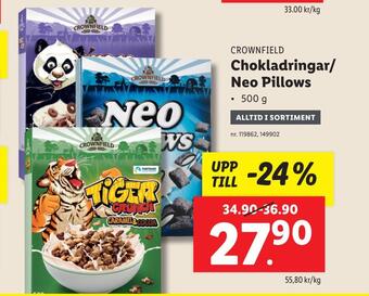 Lidl Chokladringar/ neo pillows erbjuda