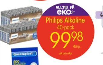 EKO Philips batterier erbjuda