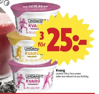 ICA Nära Lindahls kvarg erbjuda
