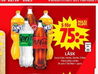 ICA Maxi Fanta läskedryck erbjuda