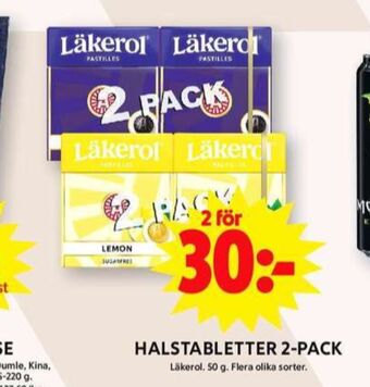 Läkerol halstabletter lemon