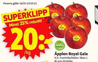 ICA Supermarket Ica äpplen erbjuda