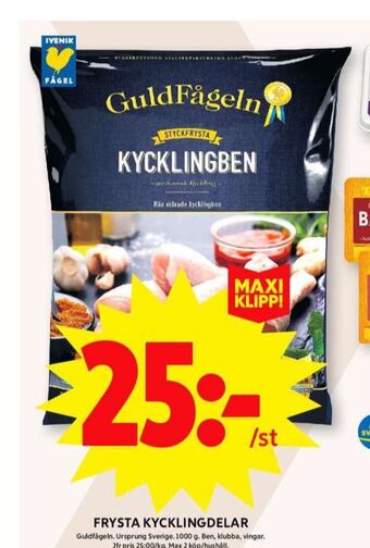 ICA Maxi Guldfågeln kycklingben erbjuda