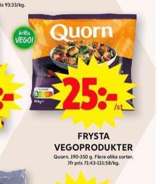ICA Maxi Quorn vegetarmat erbjuda