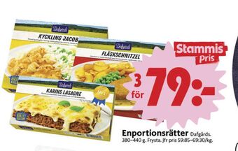 ICA Nära Dafgårds färdigrätter erbjuda