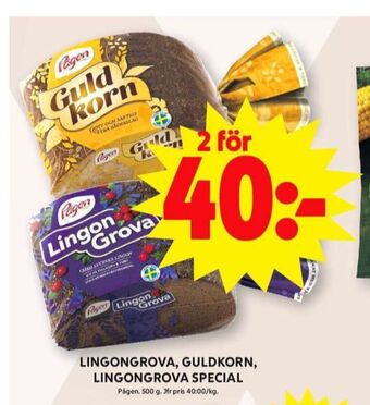 ICA Maxi Lingongrova rågbröd erbjuda