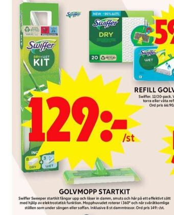 ICA Maxi Swiffer mopp erbjuda