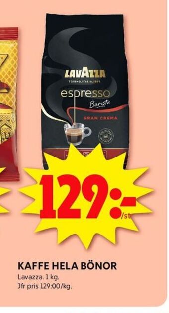 Espresso barista kaffebönor