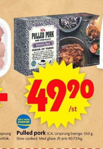 ICA Supermarket Ica pulled pork erbjuda