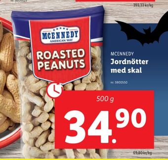 Lidl Mcennedy jordnötter erbjuda