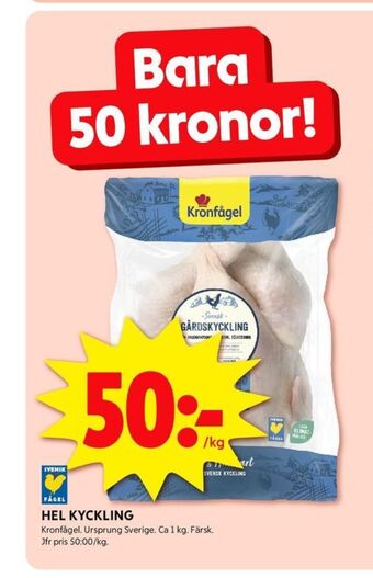 ICA Kvantum Kronfågel kyckling erbjuda