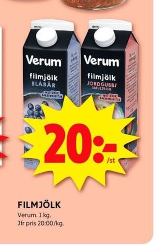 ICA Kvantum Verum filmjölk erbjuda