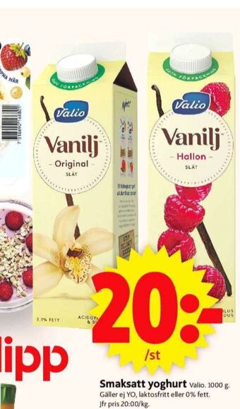 ICA Supermarket Valio yoghurt erbjuda