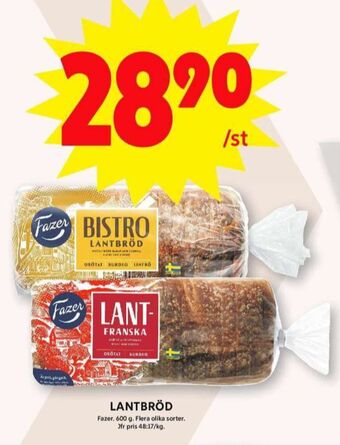 ICA Maxi Bistro lantbröd erbjuda