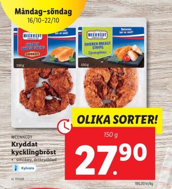 Lidl Mcennedy kycklingbröstfile erbjuda