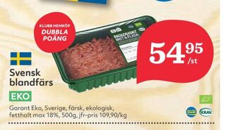 Hemköp Garant blandfärs max 18% erbjuda