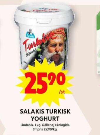 ICA Maxi Salakis yoghurt erbjuda