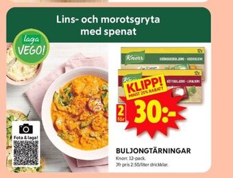 ICA Kvantum Knorr buljongtärningar erbjuda