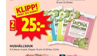 ICA Kvantum Skona hushållsduk erbjuda