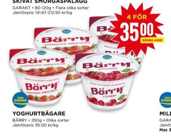 Willys Bärry yoghurt erbjuda